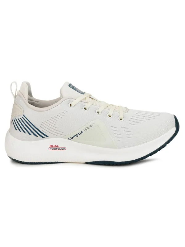 COSMOS Off White Men's Running Shoes sold by Campus Shoes