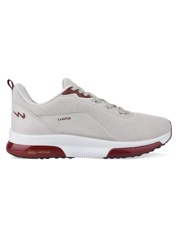 SOLID Grey Men's Running Shoes sold by Campus Shoes