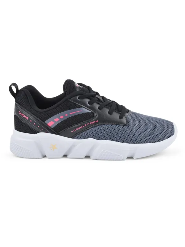 CAMP-GLAM Black Women's Sneakers sold by Campus Shoes