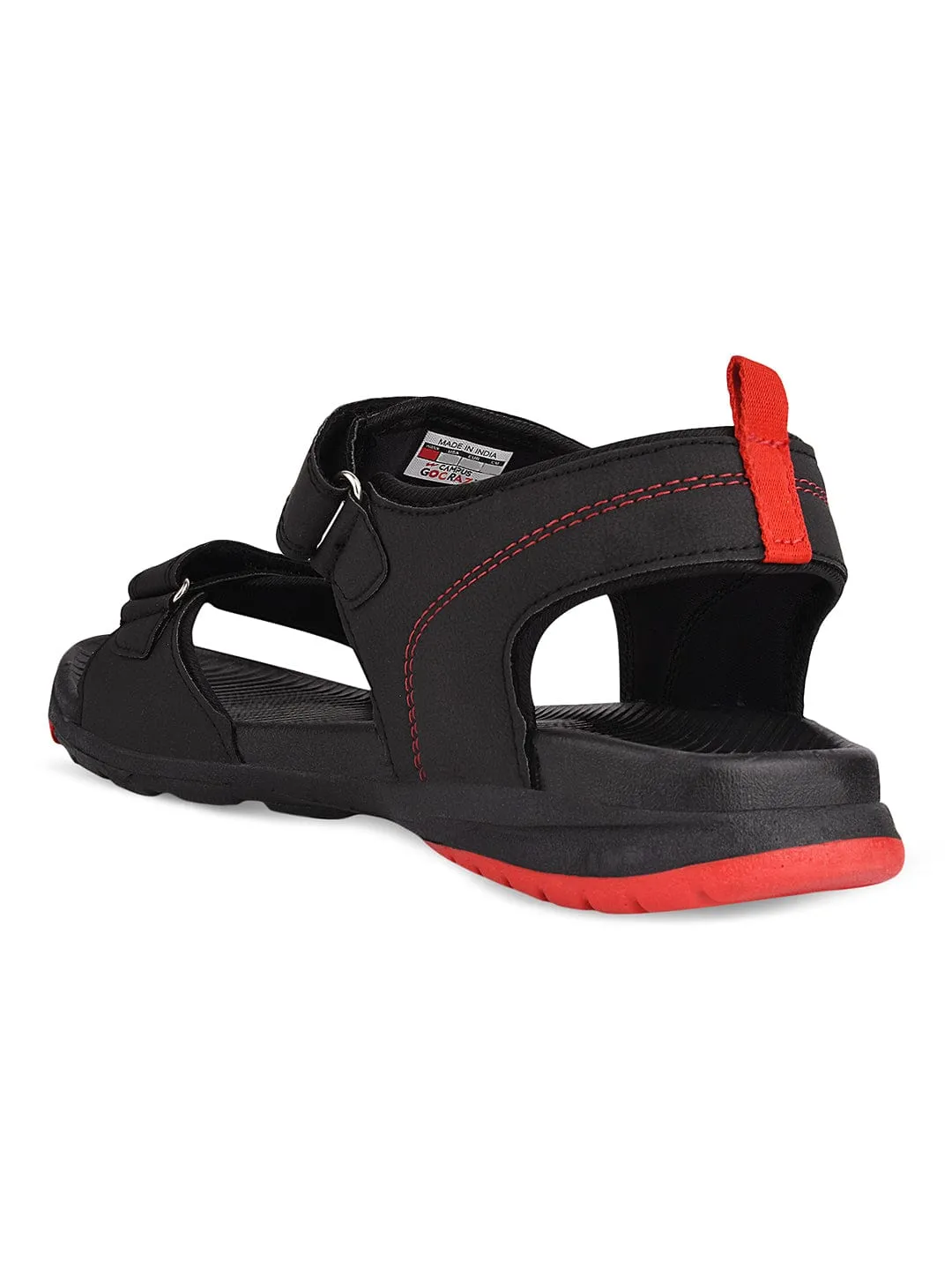 2GC-16 Black Men's Sandals sold by Campus Shoes product image thumbnail 3