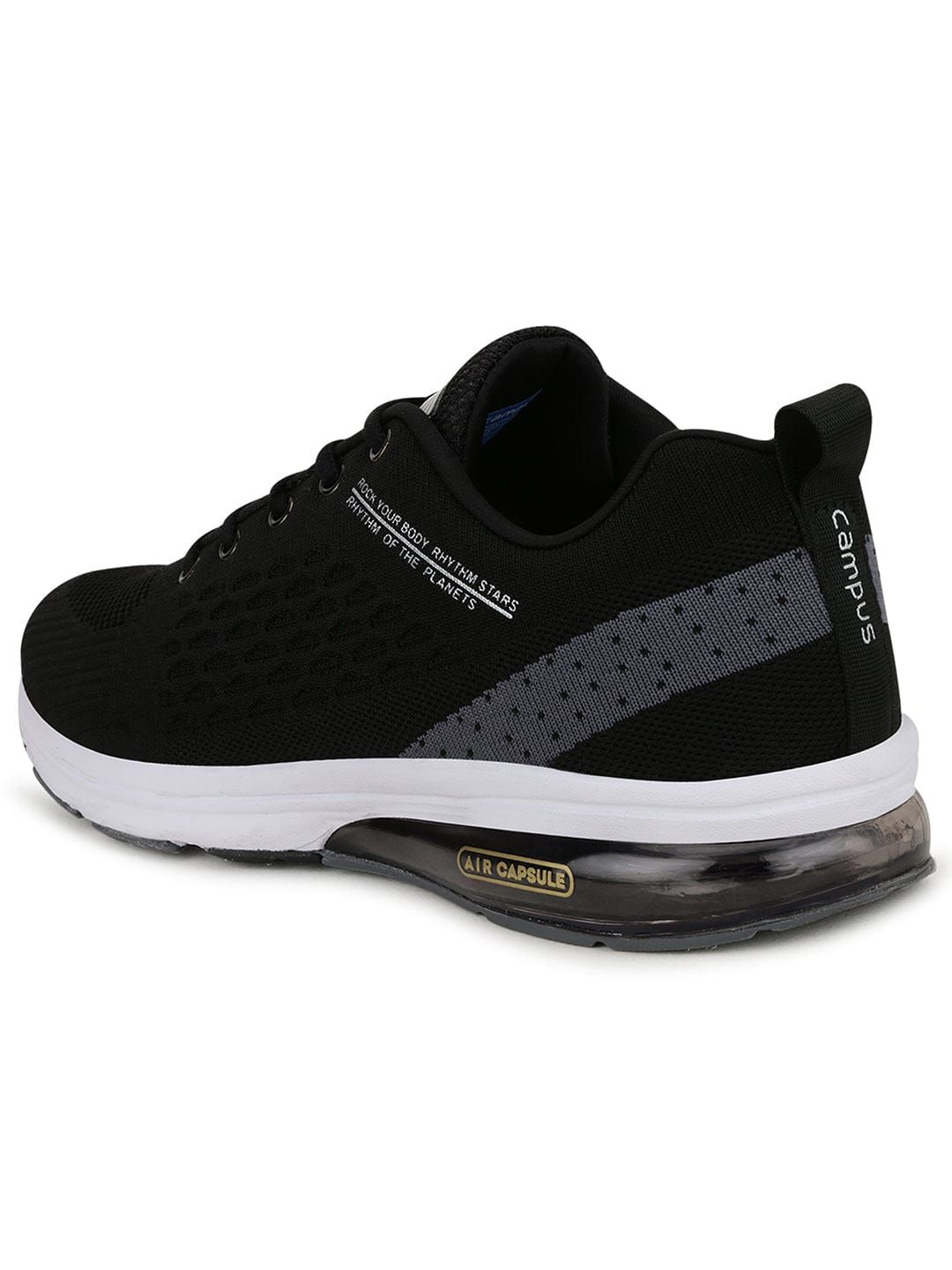 TRON Black Men's Running shoes sold by Campus Shoes product image thumbnail 3