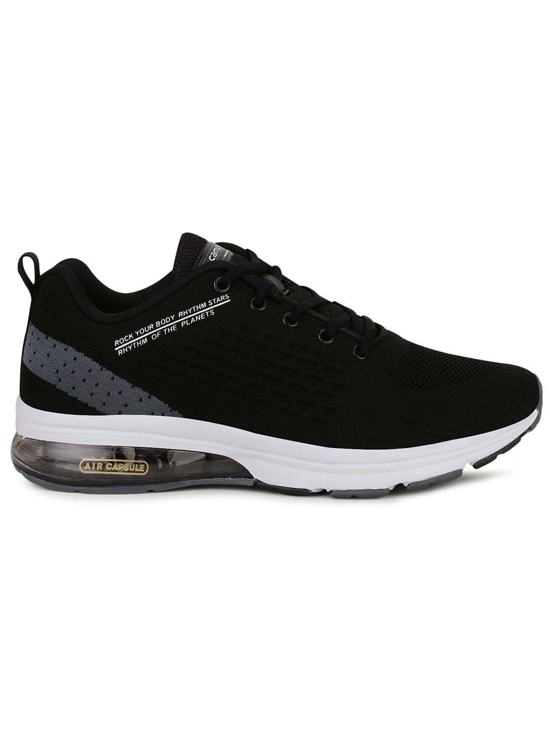 TRON Black Men's Running shoes sold by Campus Shoes