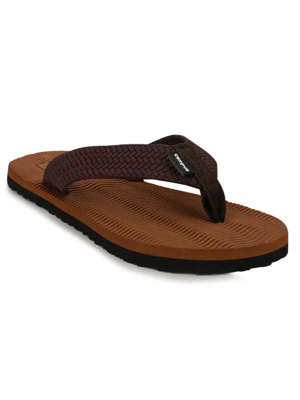 GC-1001B Brown Men's Flip Flops sold by Campus Shoes