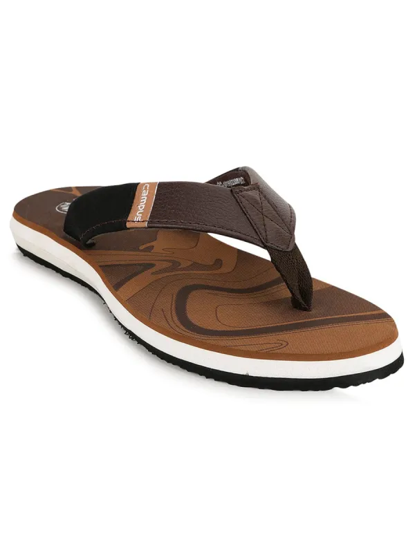 GC-1016B Brown Men's Flip Flops sold by Campus Shoes