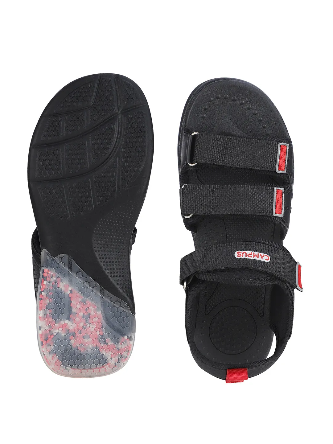 GC-22134 Black Men's Sandals sold by Campus Shoes product image thumbnail 5