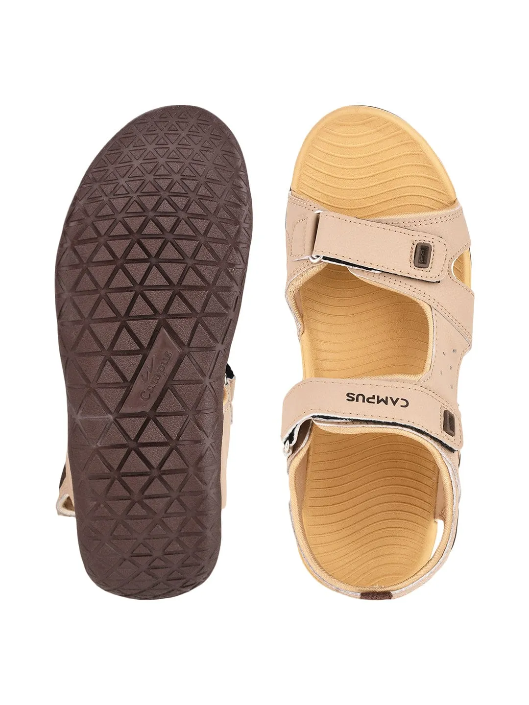 GC-15 Beige Men's Sandals sold by Campus Shoes product image thumbnail 4