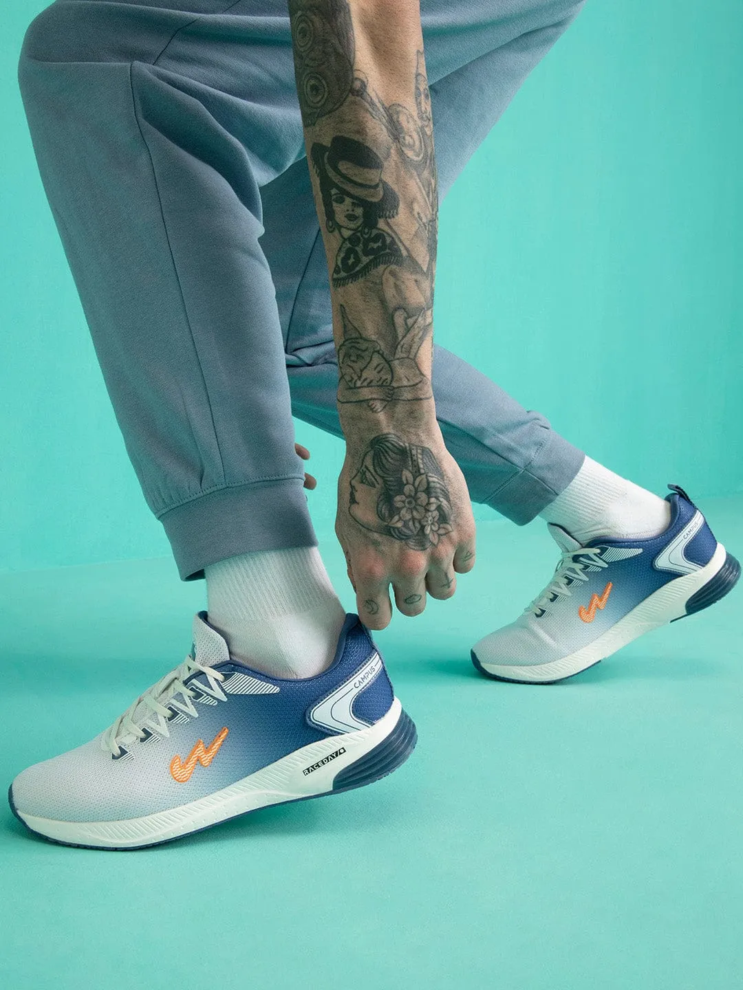 CAMP MARLON White Men's Running Shoes sold by Campus Shoes product image thumbnail 5