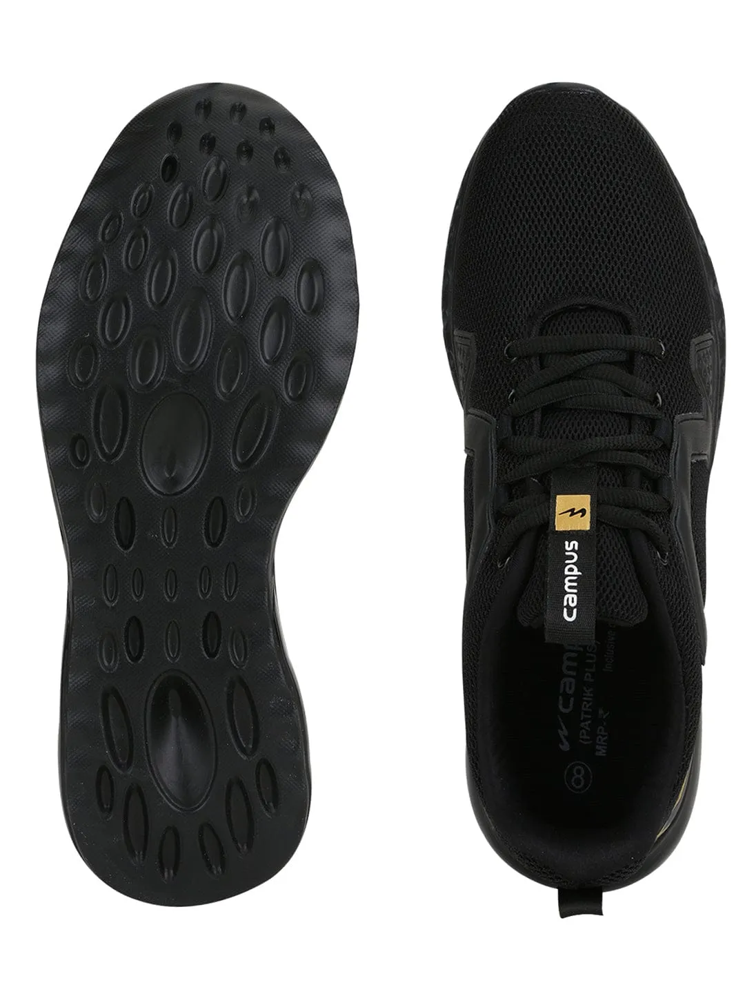 PATRIK PRO Black Men's Sports Shoes sold by Campus Shoes product image thumbnail 5