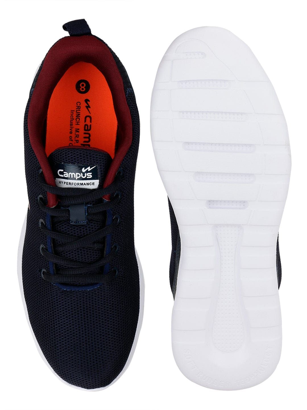 CRUNCH Navy Men's Running Shoes sold by Campus Shoes product image thumbnail 4