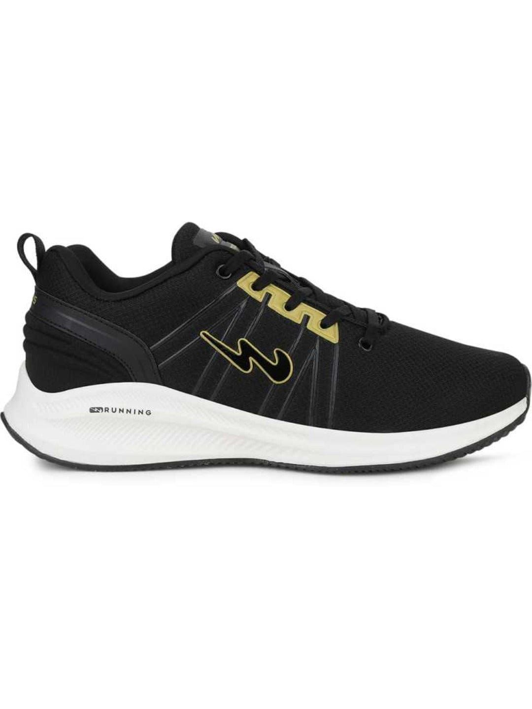REXTON PLUS Black Men's Running Shoes sold by Campus Shoes