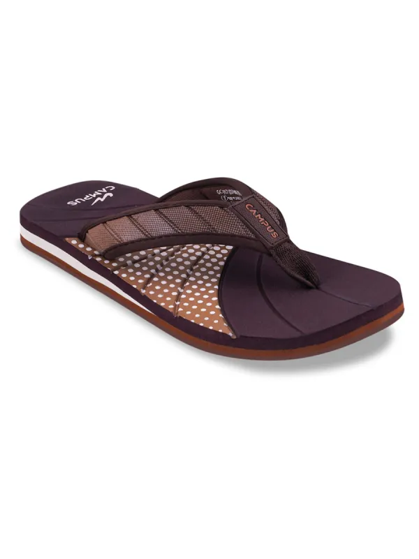 GC-1057 Brown Men's Slippers sold by Campus Shoes