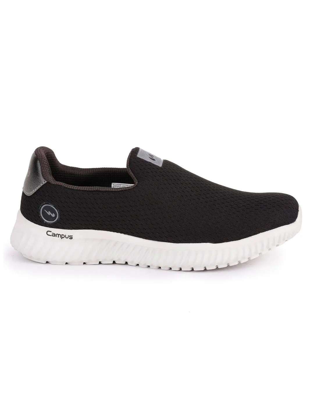 OXYFIT N Black Men's Walking Shoes sold by Campus Shoes