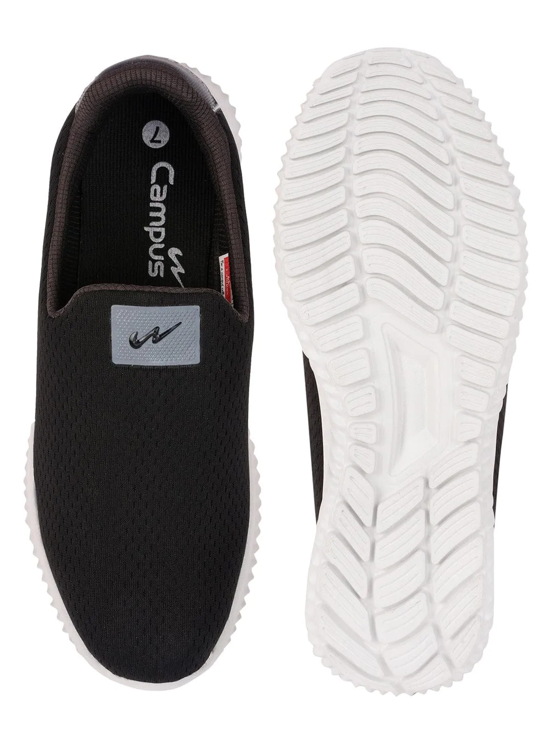 OXYFIT N Black Men's Walking Shoes sold by Campus Shoes product image thumbnail 3