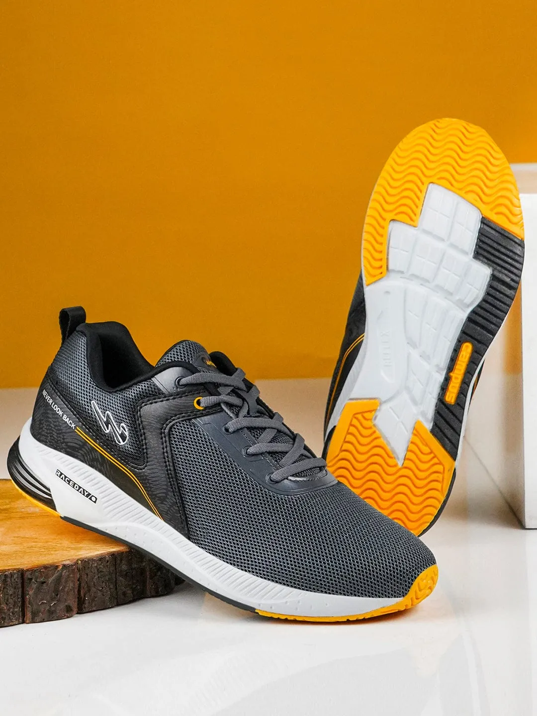 CAMP-SLASHER Grey Men's Running Shoes sold by Campus Shoes product image thumbnail 5