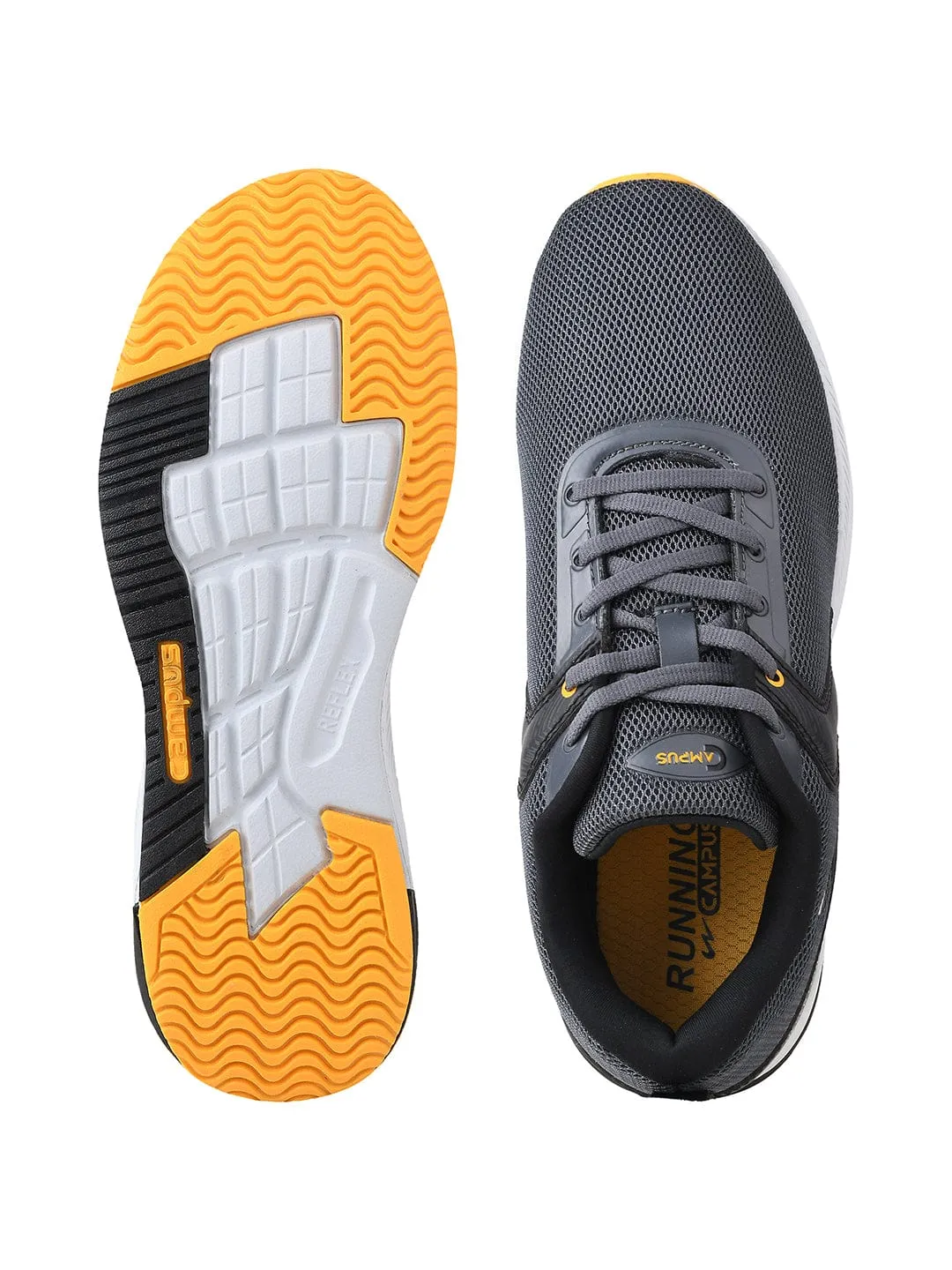 CAMP-SLASHER Grey Men's Running Shoes sold by Campus Shoes product image thumbnail 4