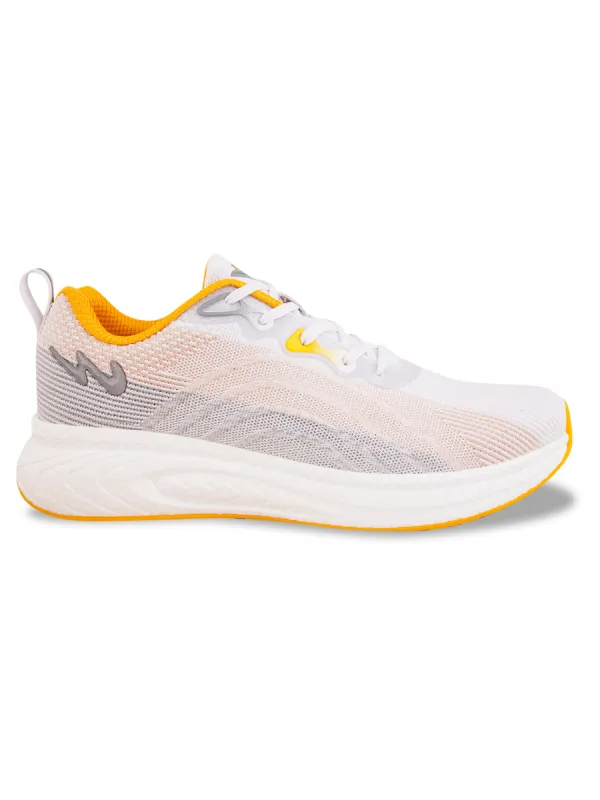 HYPE White Men's Running Shoes sold by Campus Shoes