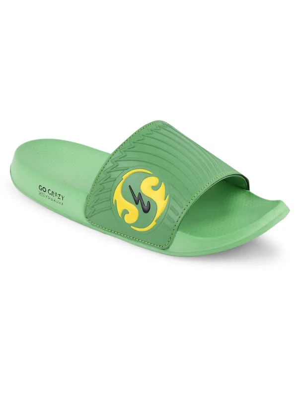 SL-430 Green Men's Slides sold by Campus Shoes