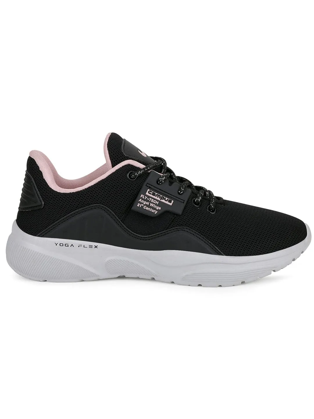 CLAIRE Black Women's Running Shoes sold by Campus Shoes