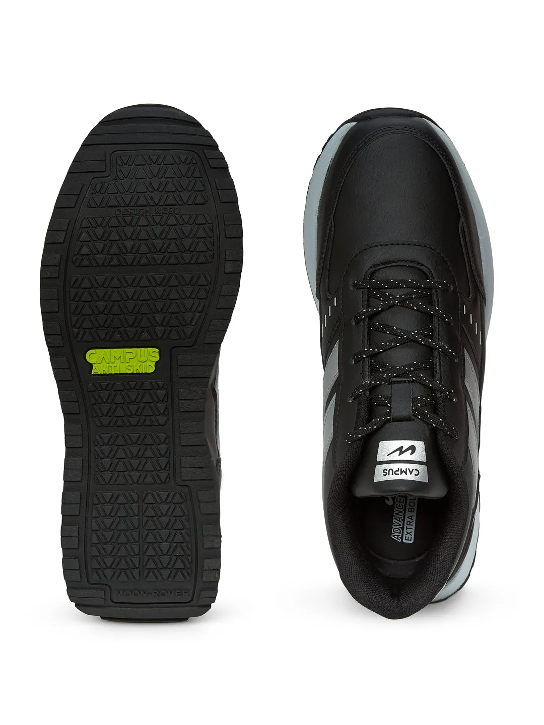 KNICK Black Men's Sneakers sold by Campus Shoes product image thumbnail 4