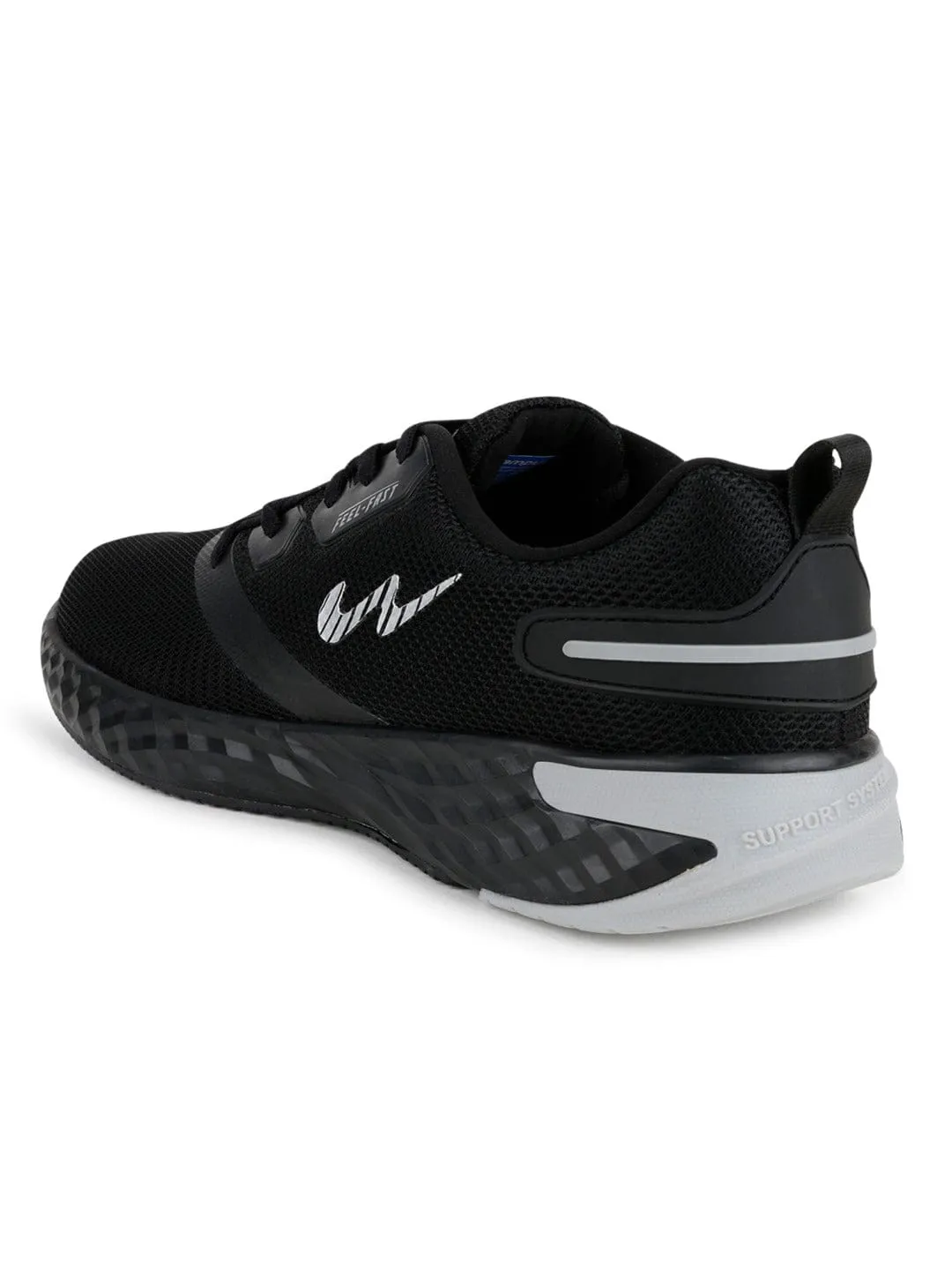 TORNADO Black Men's Running Shoes sold by Campus Shoes product image thumbnail 3