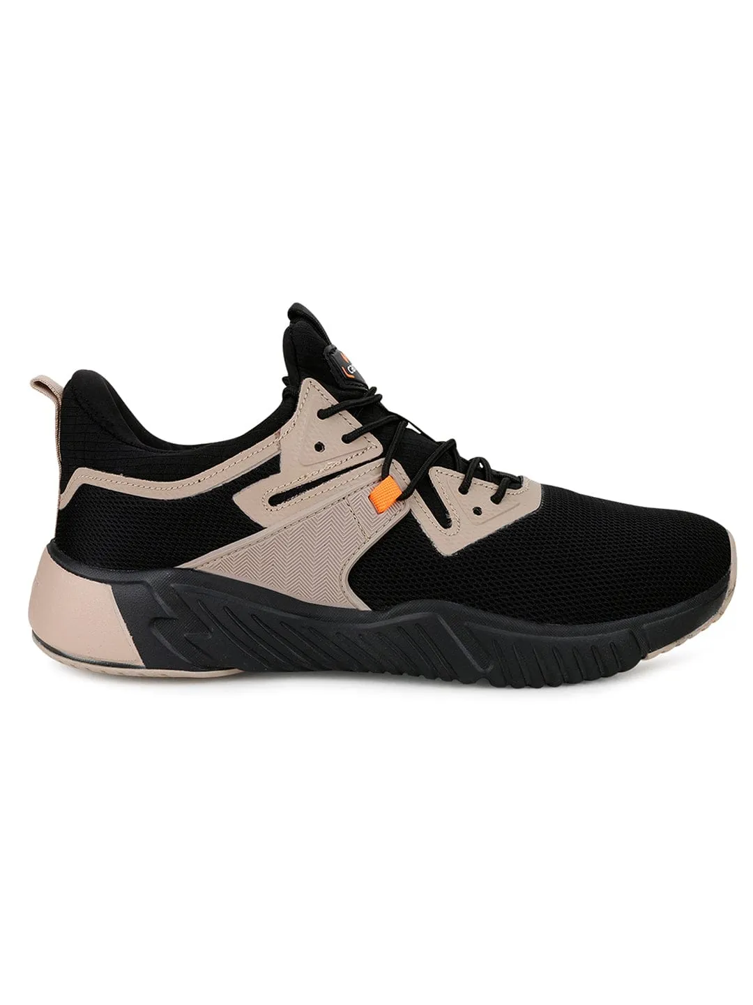 TEZ Black Men's Running Shoes sold by Campus Shoes