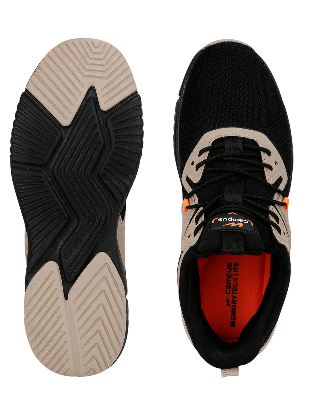 TEZ Black Men's Running Shoes sold by Campus Shoes product image thumbnail 4