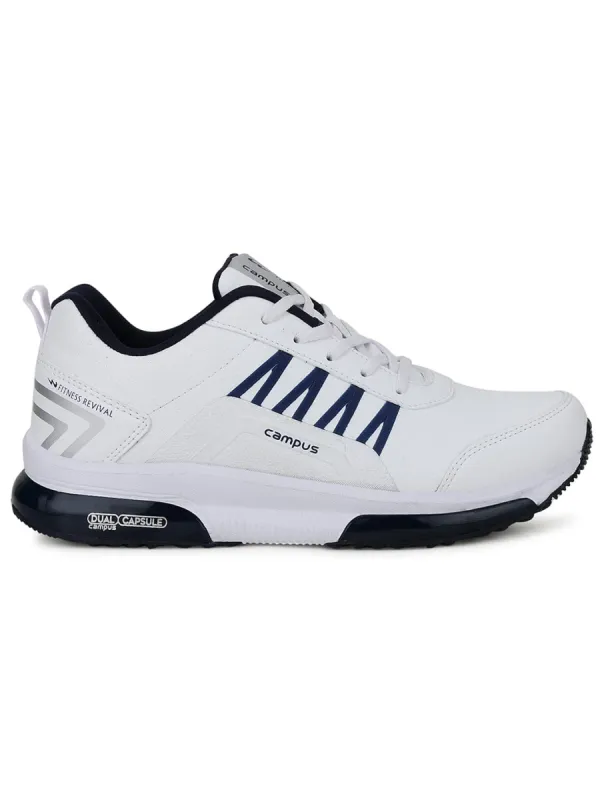 BRAZIL-PU White Men's Running Shoes sold by Campus Shoes