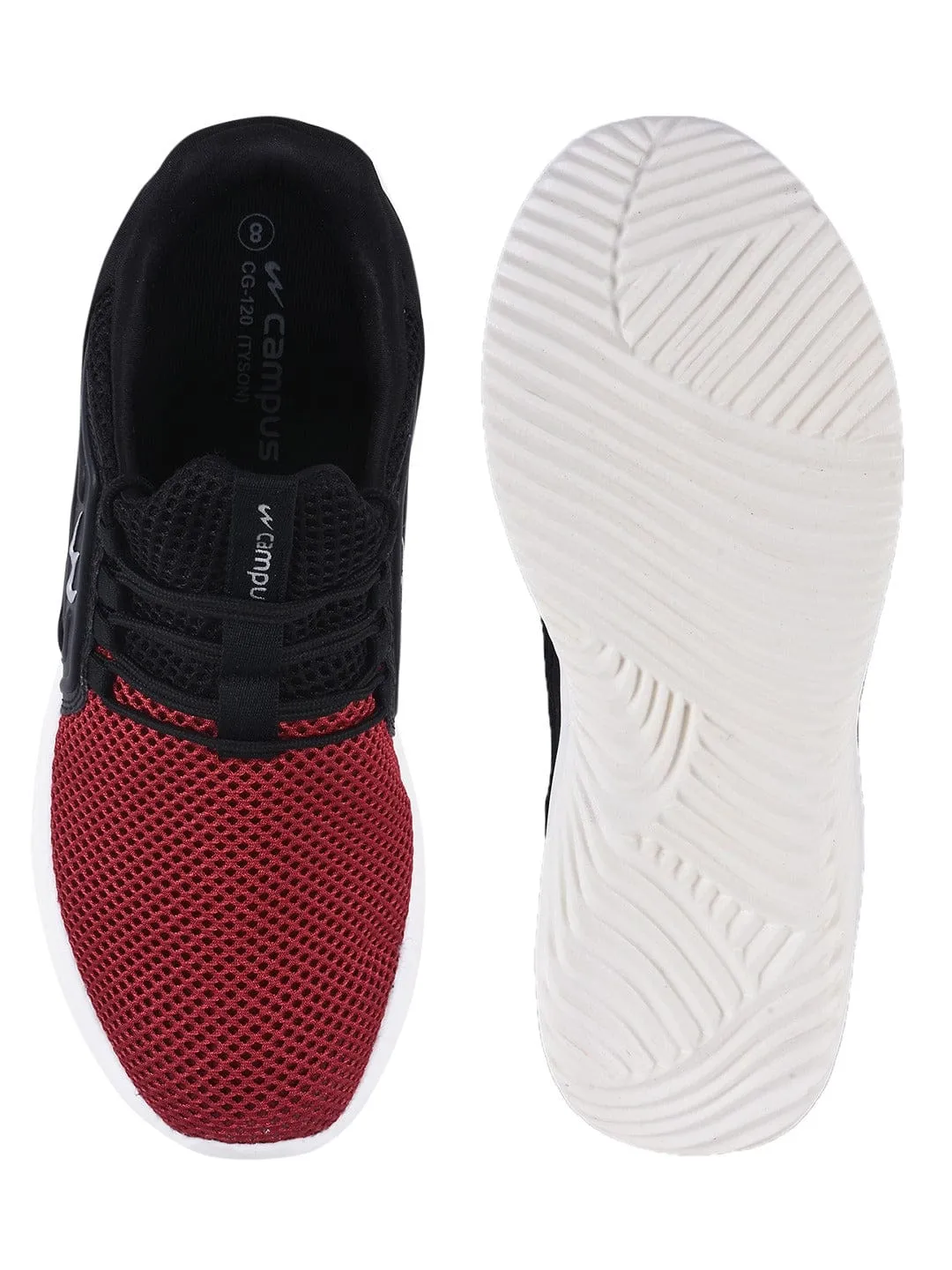 TYSON Pro Burgundy Men's Walking Shoes sold by Campus Shoes product image thumbnail 4