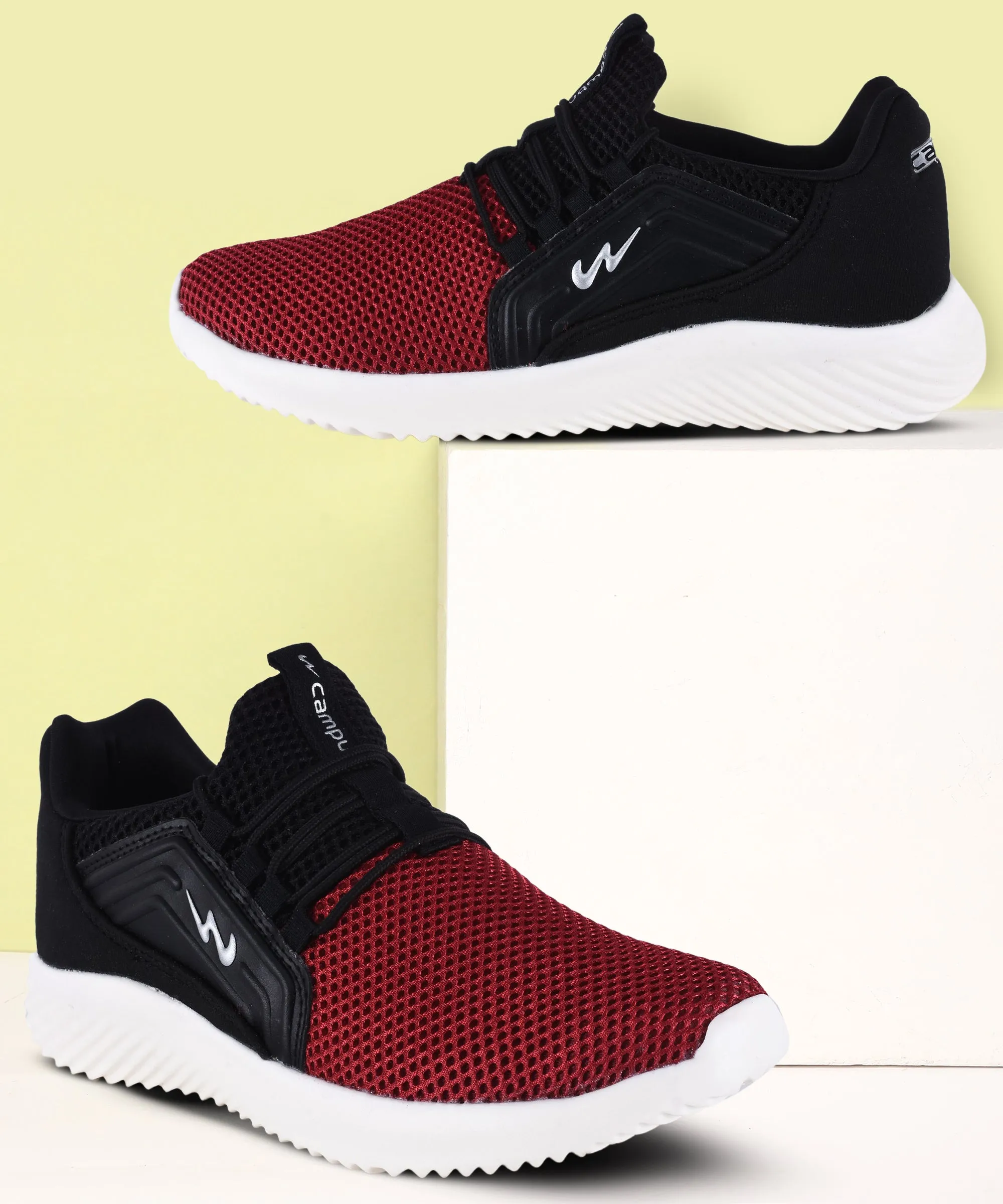 TYSON Pro Burgundy Men's Walking Shoes sold by Campus Shoes product image thumbnail 5