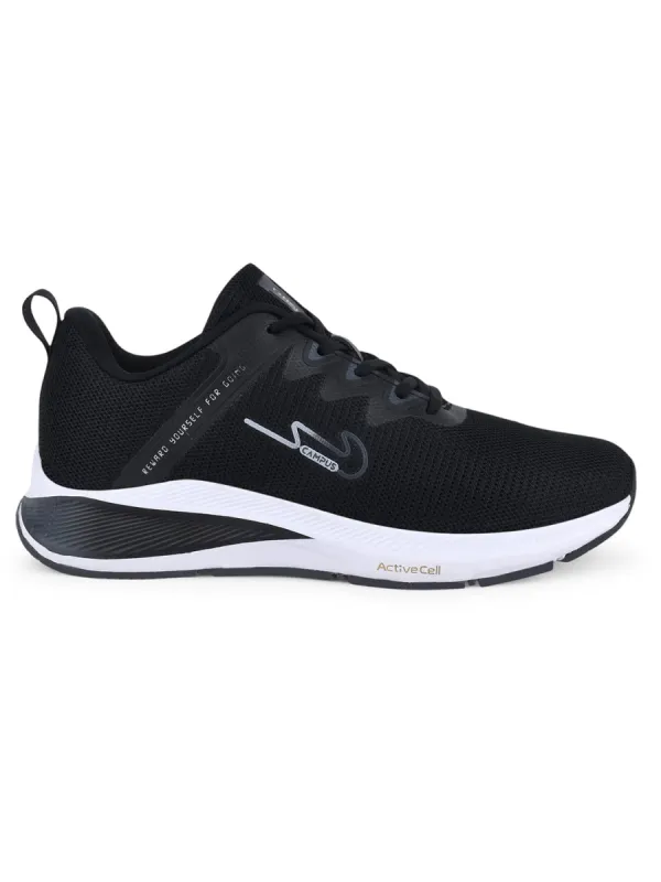 CAMP-XMEN Black Men's Running Shoes sold by Campus Shoes