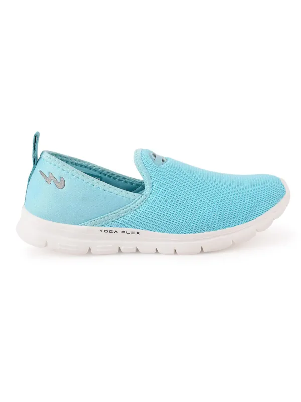 VIBRANT Blue Women's Slip-ons sold by Campus Shoes