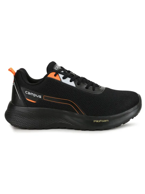 DIVINE Black Men's Running Shoes sold by Campus Shoes