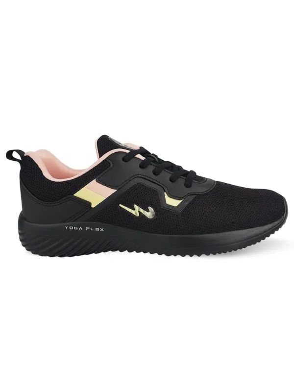 MANDY Black Women's Running Shoes sold by Campus Shoes