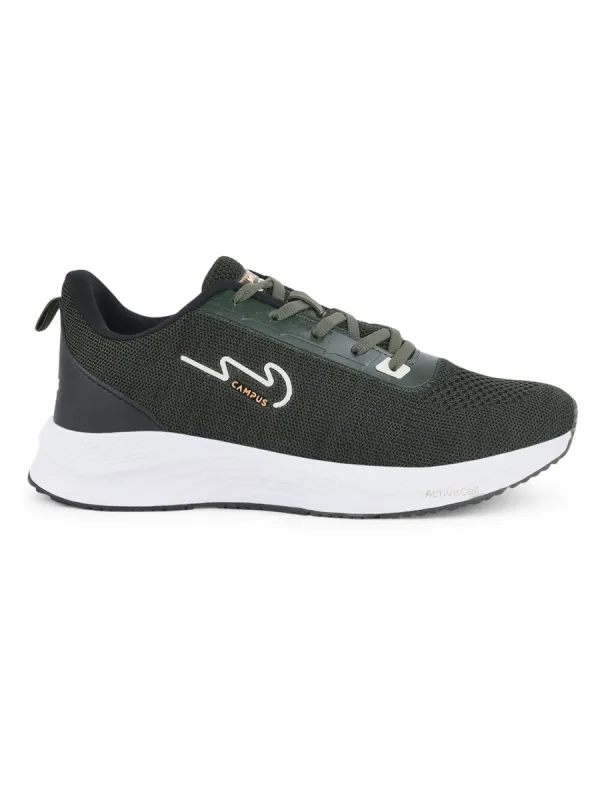 CAMP ZANE Olive Men's Running Shoes sold by Campus Shoes