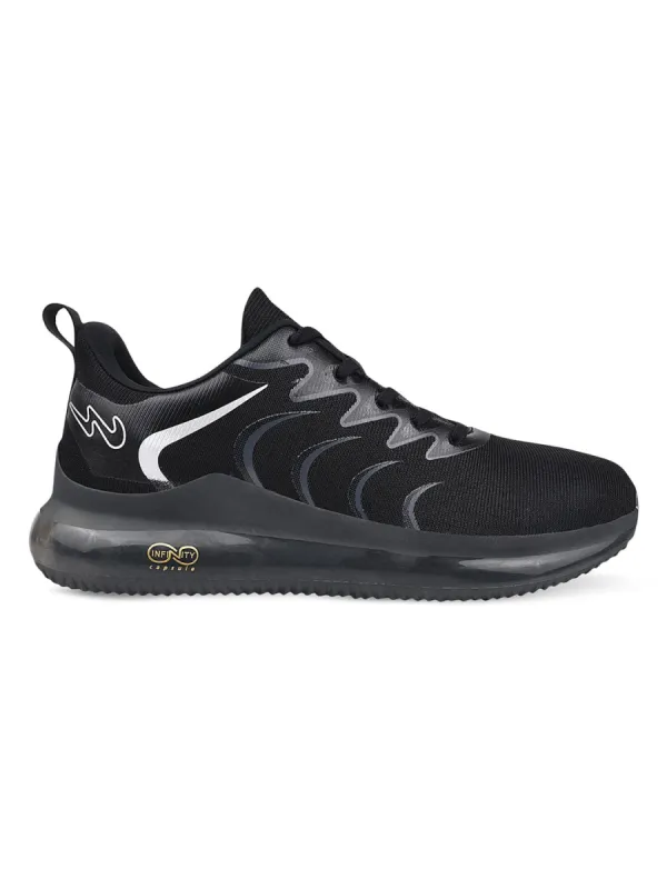 CAMP BROOM Black Men's Running Shoes sold by Campus Shoes