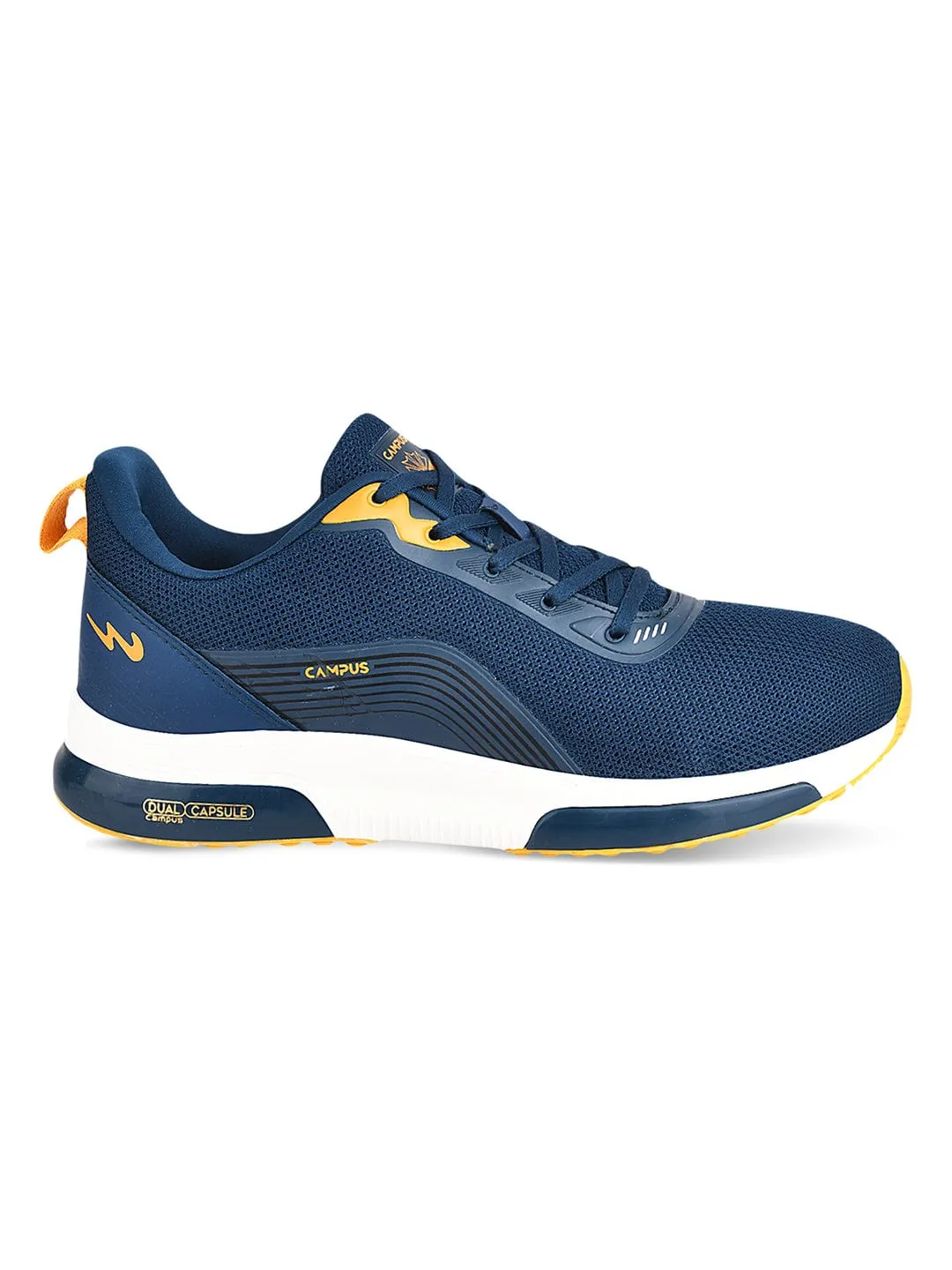 SOLID Blue Men's Running Shoes sold by Campus Shoes