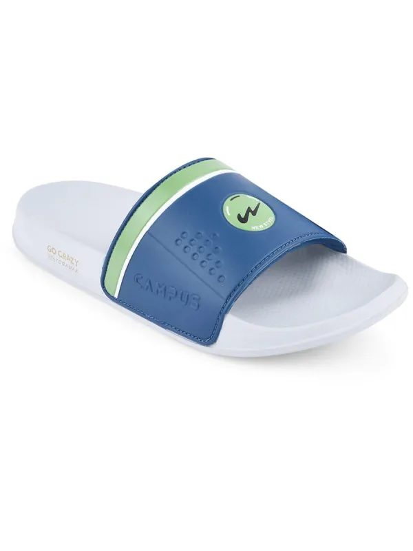 SL-431 Blue Men's Slides sold by Campus Shoes