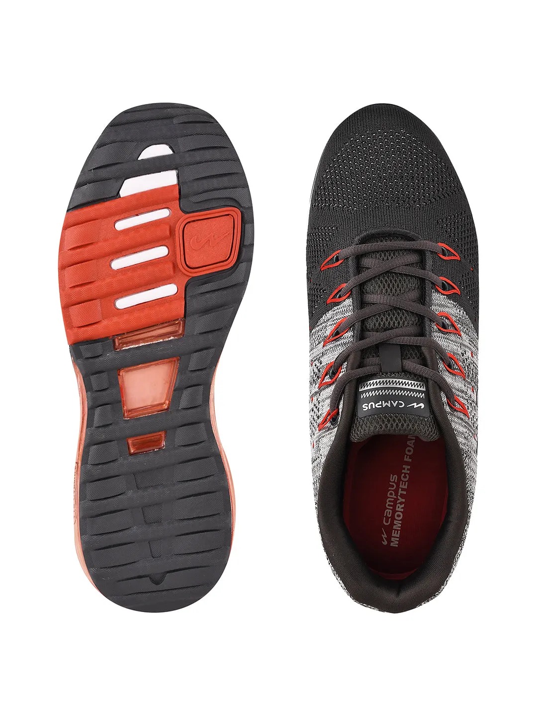 PERIS Grey Men's Running Shoes sold by Campus Shoes product image thumbnail 5