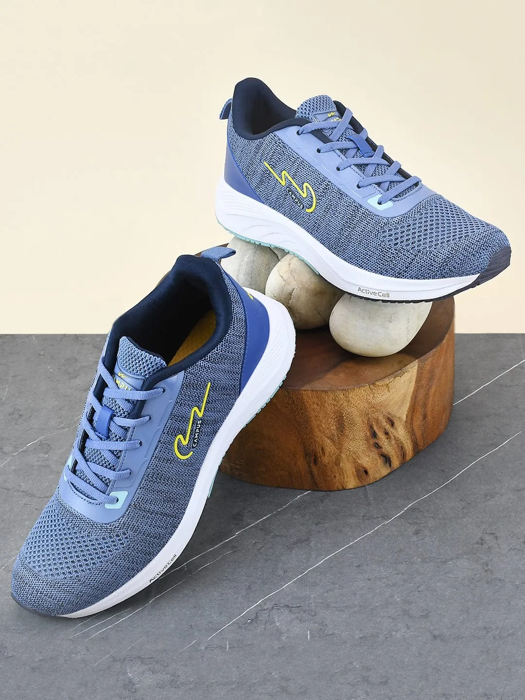 CAMP ZANE Blue Men's Running Shoes sold by Campus Shoes product image thumbnail 4