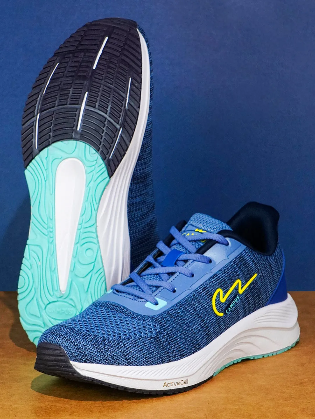 CAMP ZANE Blue Men's Running Shoes sold by Campus Shoes product image thumbnail 5