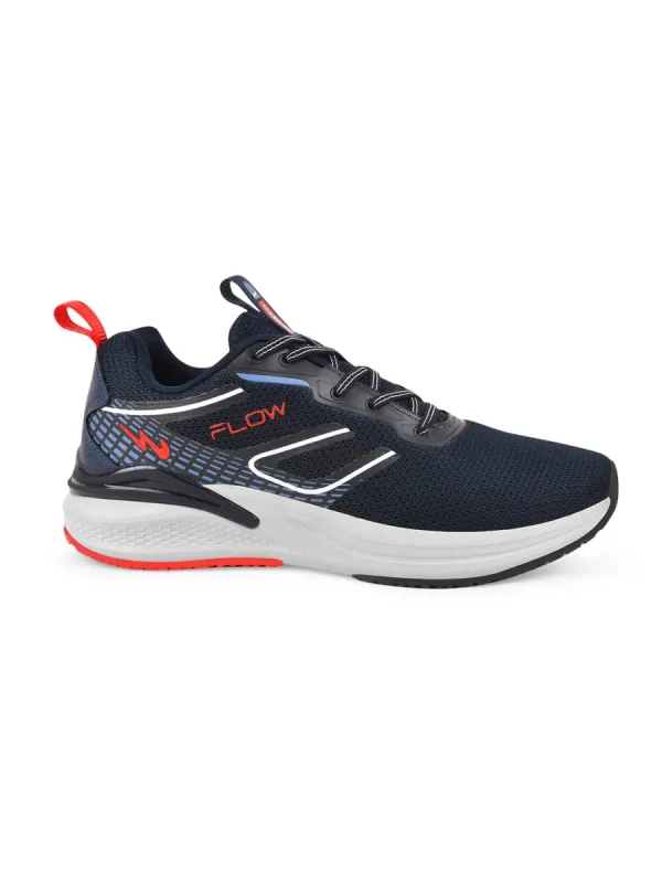 FLOW PRO Navy Men's Running Shoes sold by Campus Shoes