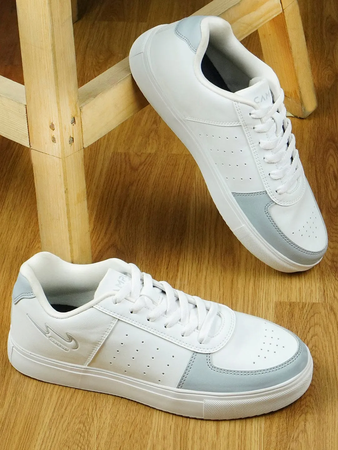 CAMP DENVER White Men's Sneakers sold by Campus Shoes product image thumbnail 5