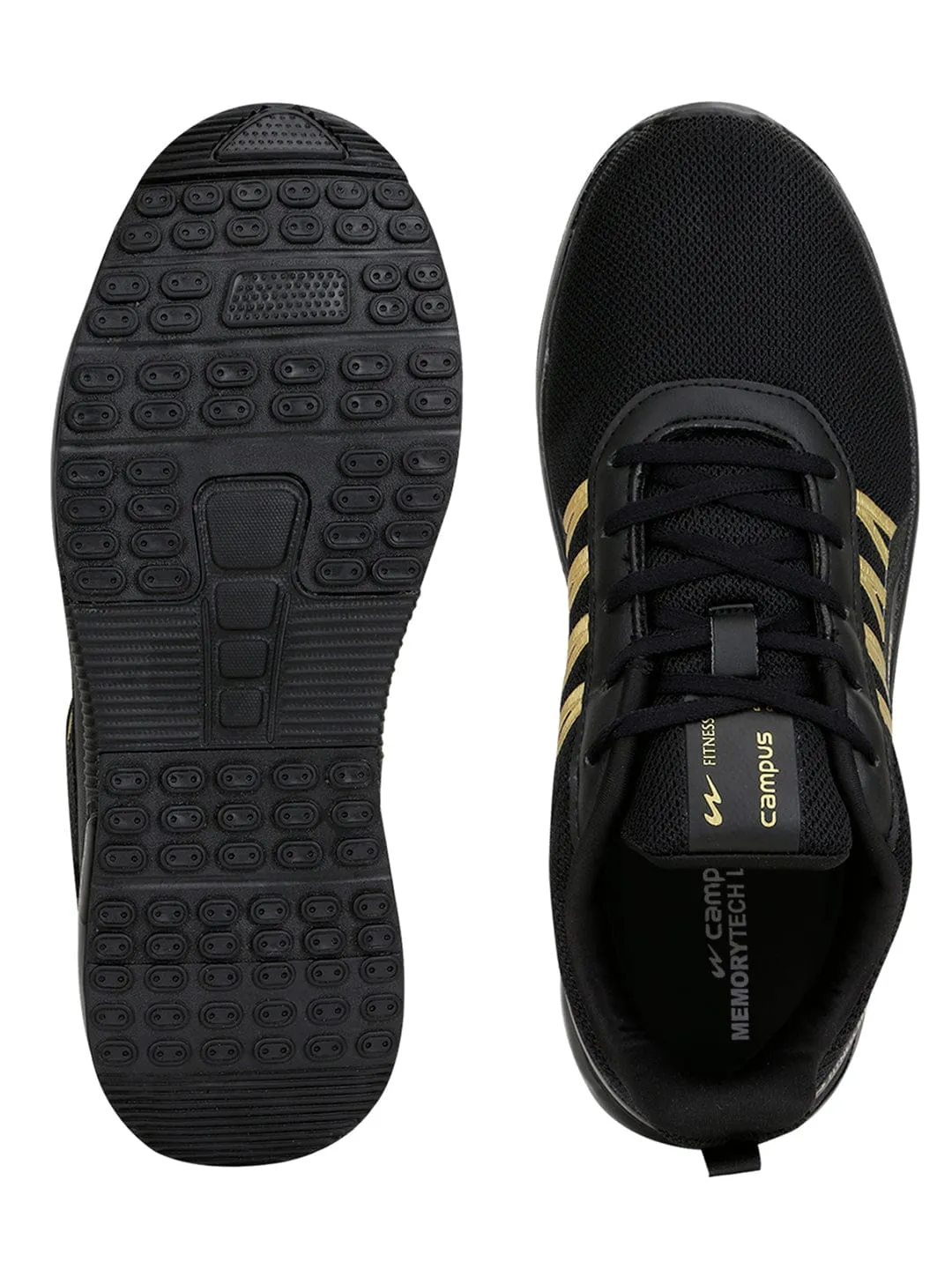 BRAZIL PRO Black Men's Running Shoes sold by Campus Shoes product image thumbnail 4