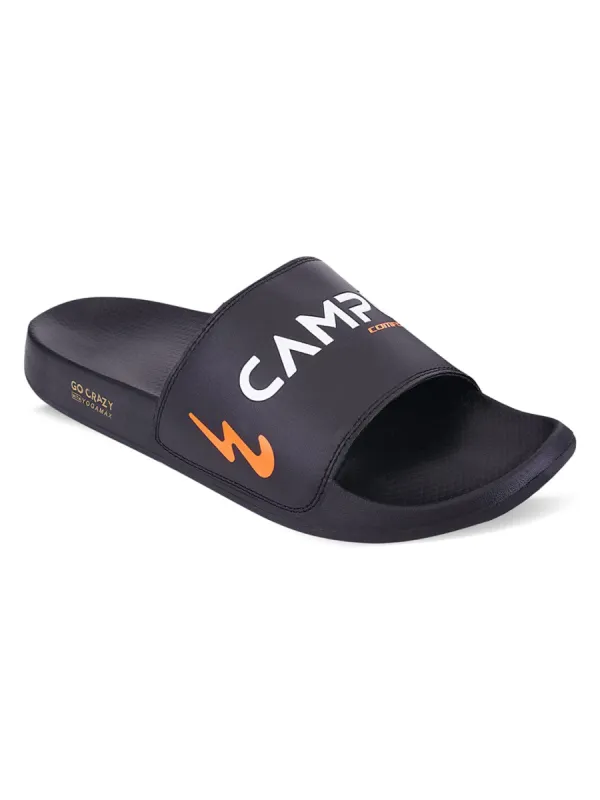 CAMP-351G Black Men's Slides sold by Campus Shoes