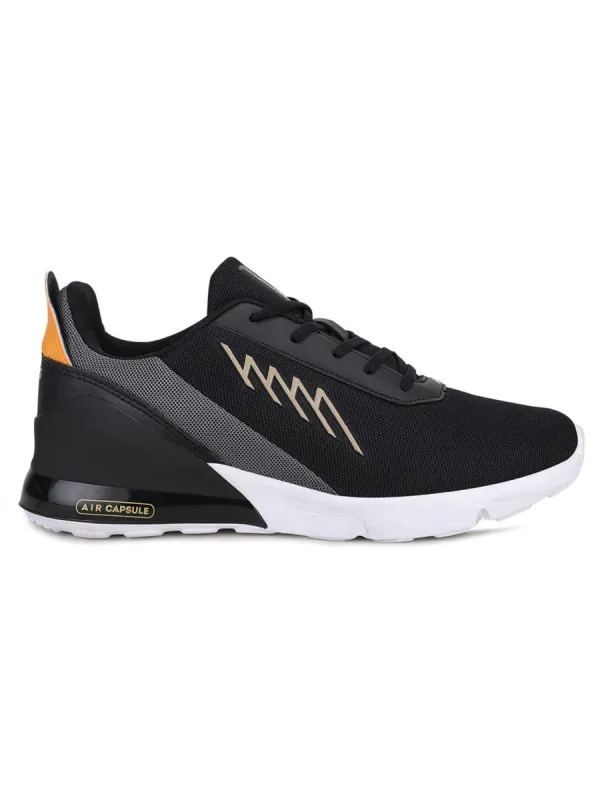TRACE Black Men's Running Shoes sold by Campus Shoes