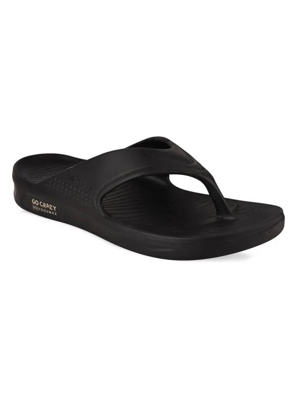 GC-SL-50 Black Men's Flip Flops sold by Campus Shoes