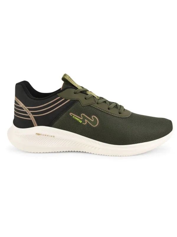 CAMP PUNCH Olive Men's Running Shoes sold by Campus Shoes