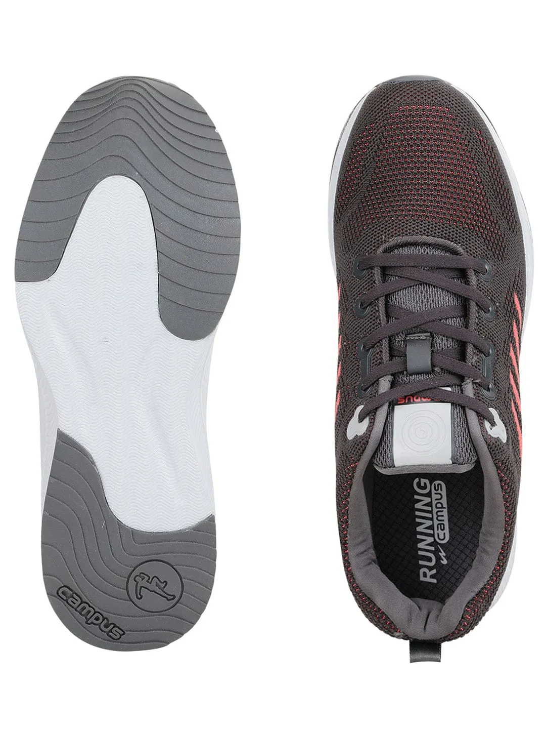 EOS Grey Men's Running Shoes sold by Campus Shoes product image thumbnail 4