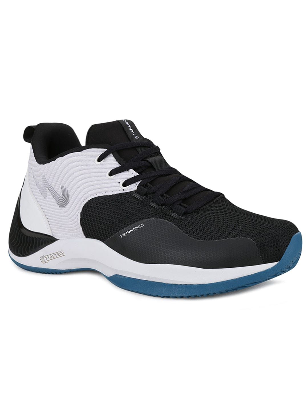 TERMINO Black Men's Running Shoes sold by Campus Shoes product image thumbnail 2