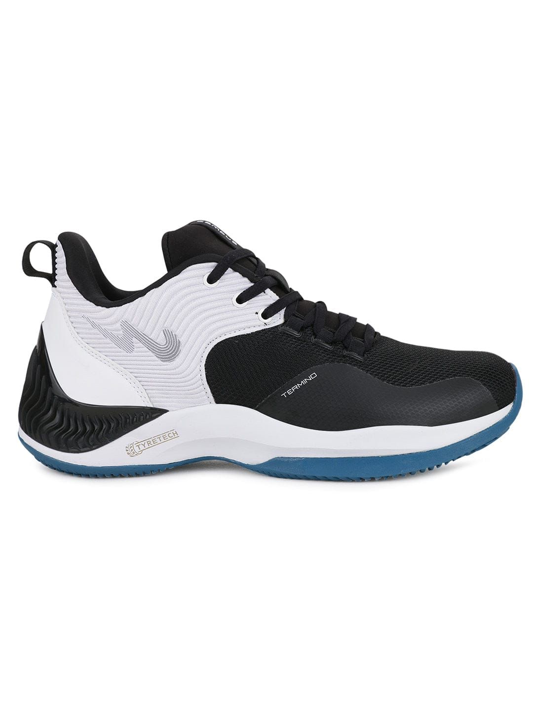 TERMINO Black Men's Running Shoes sold by Campus Shoes